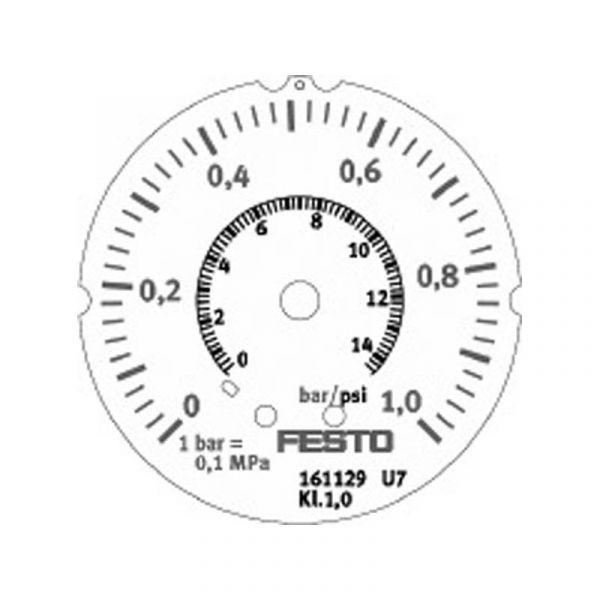 Präzisions-Flanschmanometer FMAP-63-1-1/4-EN