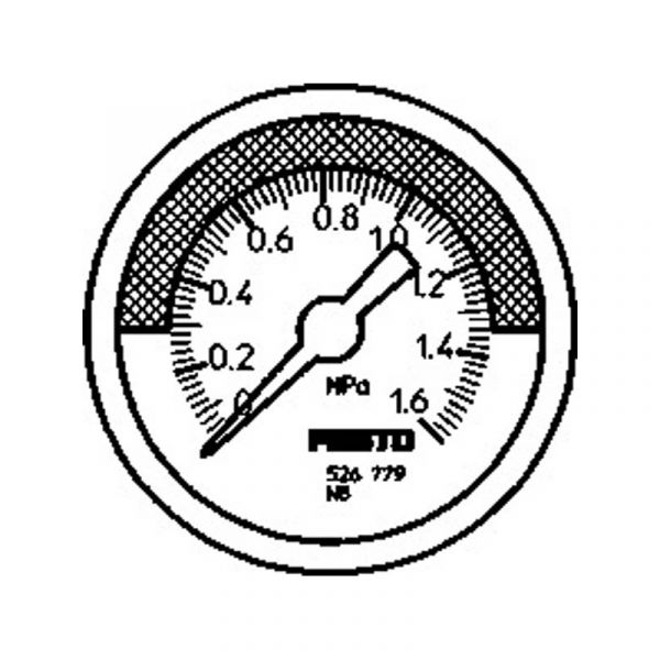 Manometer MA-40-1,6-R1/8-MPA-E-RG