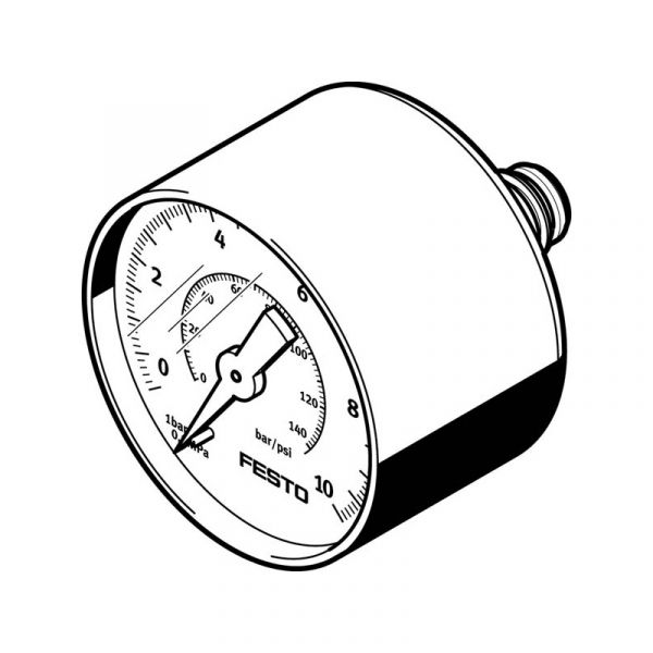 Präzisionsmanometer PAGN-40-10-R18-1.6