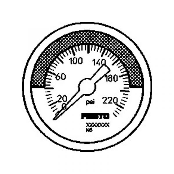 Manometer MA-50-232-R1/4-PSI-E-RG
