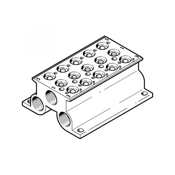 Anschlussblock CPE18-PRS-3/8-5-NPT