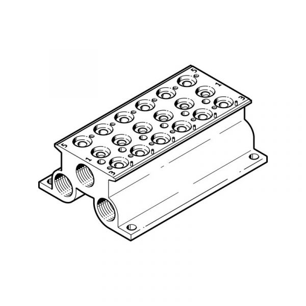 Anschlussblock CPE18-PRS-3/8-6