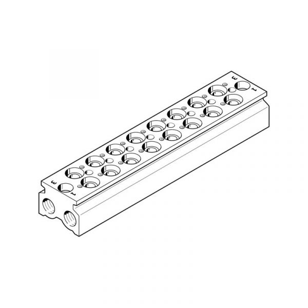 Anschlussblock CPE18-3/2-PRS-3/8-8