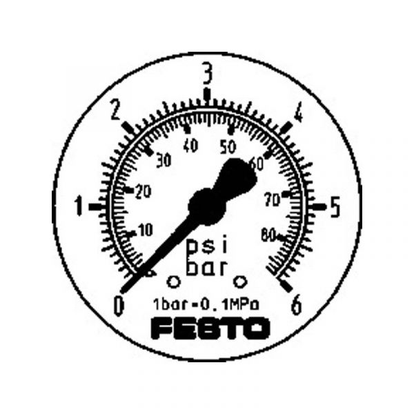 Präzisions-Flanschmanometer FMAP-63-6-1/4-EN