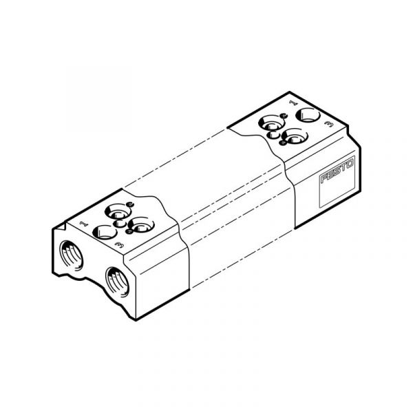 Anschlussblock CPE14-3/2-PRS-3/8-2