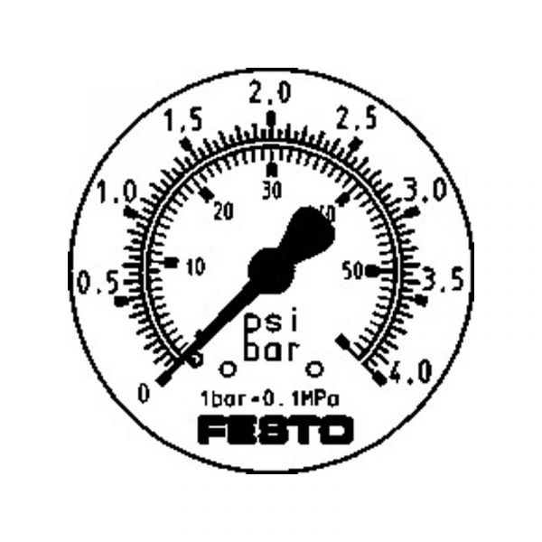 Präzisions-Flanschmanometer FMAP-63-4-1/4-EN